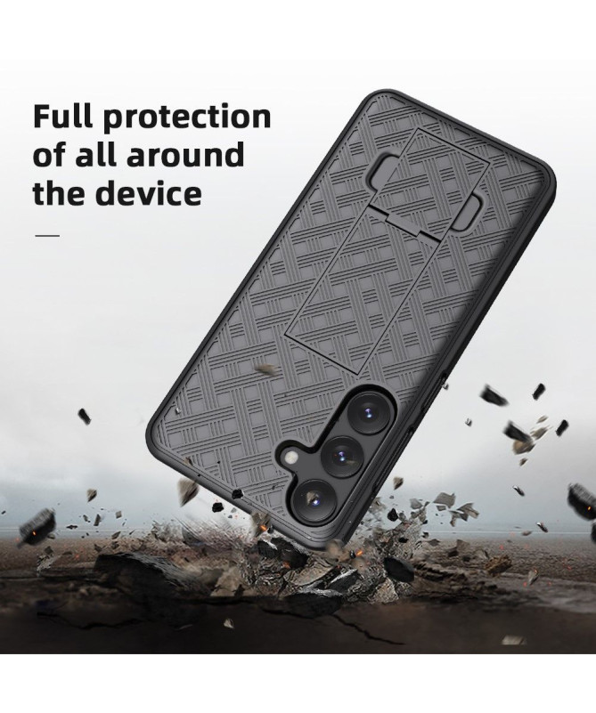 Coque Samsung Galaxy S24 intégrale avec clip ceinture