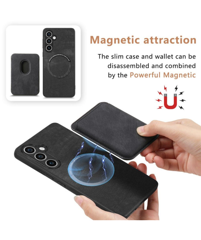 Coque Samsung Galaxy S23 FE - Étui Porte-Carte Magnétique Détachable