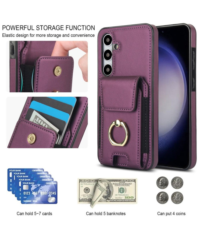 Coque Samsung Galaxy S23 FE Porte-Cartes avec anneau