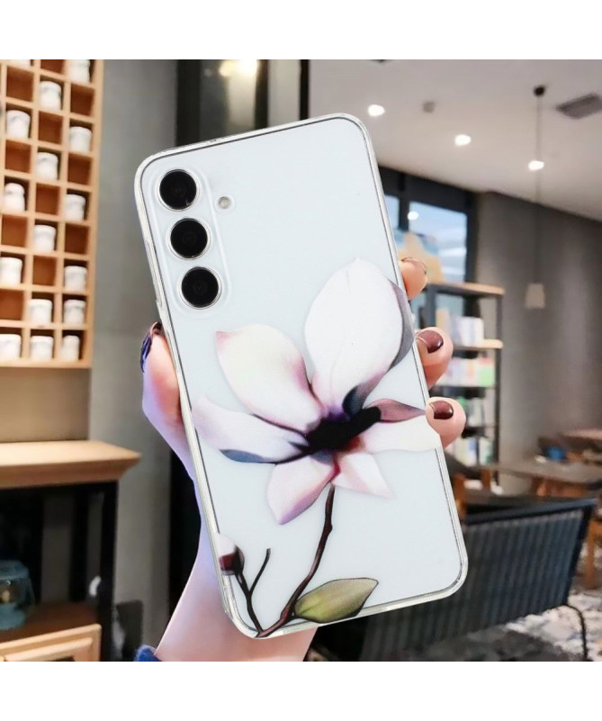 Coque Samsung Galaxy S23 FE Motif Fleur Blanche