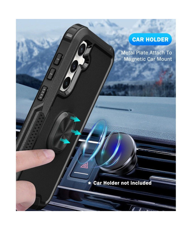 Coque Samsung Galaxy S23 FE Robuste avec Anneau Rotatif