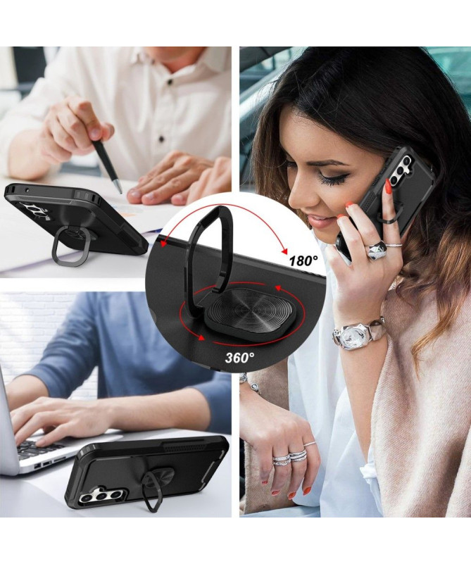 Coque Samsung Galaxy S23 FE Robuste avec Anneau Rotatif