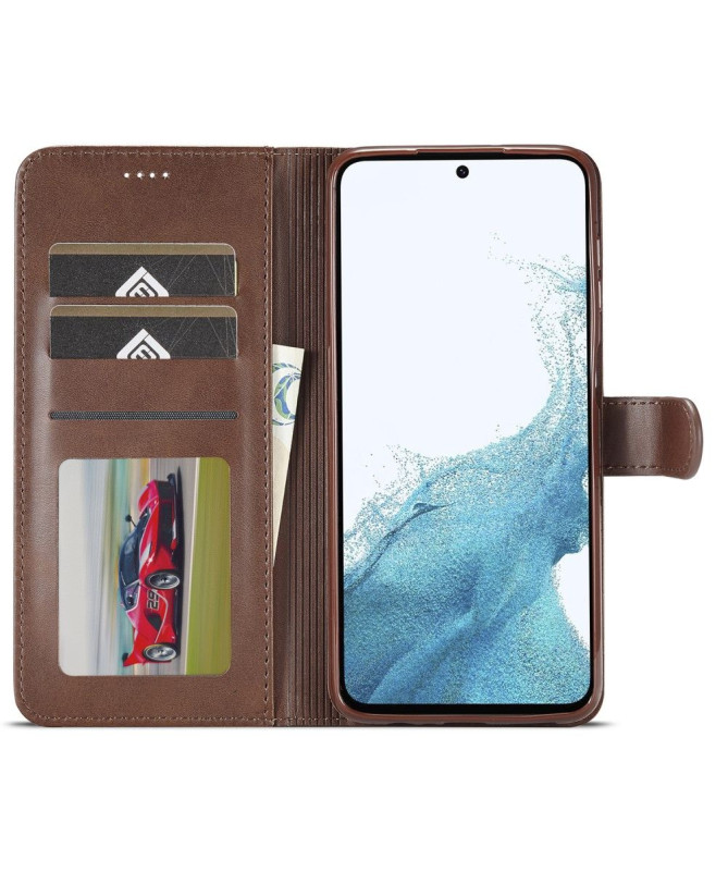 Housse Samsung Galaxy S23 FE Effet Cuir LC.IMEEKE