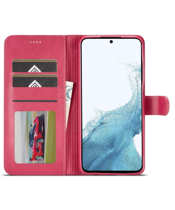 Housse Samsung Galaxy S23 FE Effet Cuir LC.IMEEKE