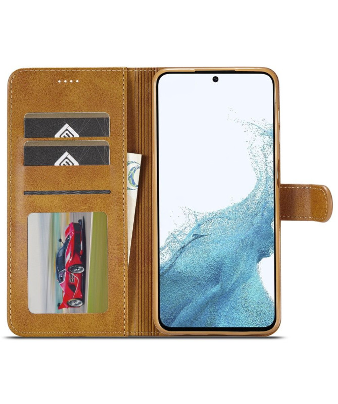 Housse Samsung Galaxy S23 FE Effet Cuir LC.IMEEKE