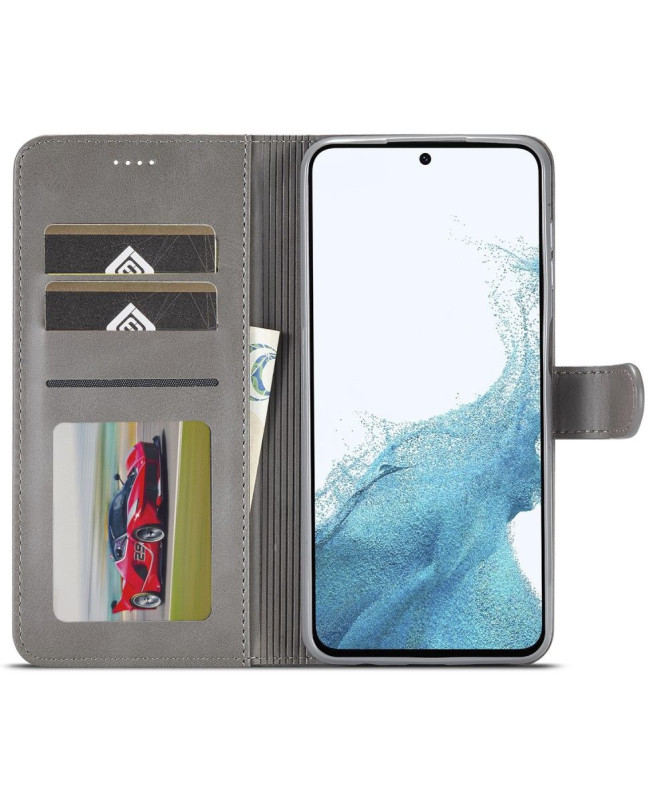 Housse Samsung Galaxy S23 FE Effet Cuir LC.IMEEKE