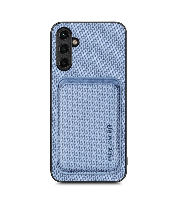 Coque Samsung Galaxy S23 FE Fibre de Carbone Porte-cartes détachable