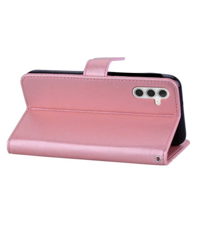 Housse Samsung Galaxy S23 FE Hibou et Fleur Gravé