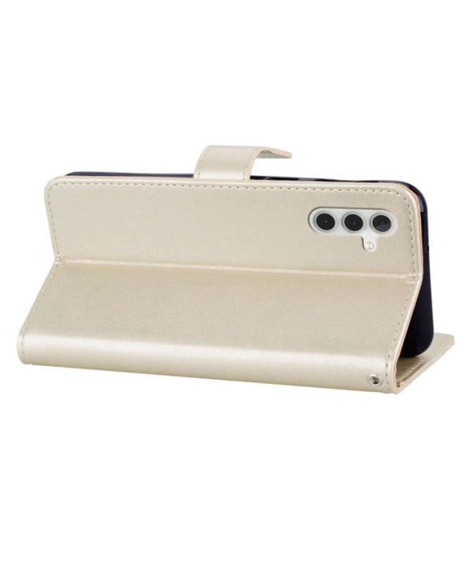 Housse Samsung Galaxy S23 FE Hibou et Fleur Gravé