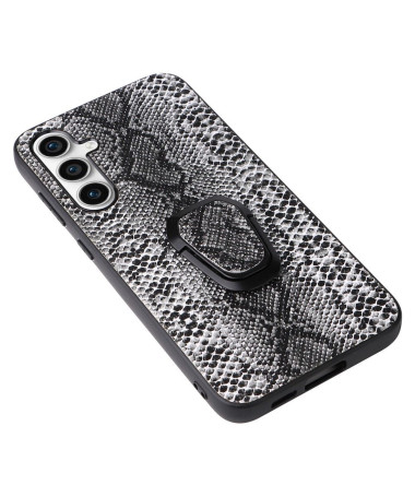 Coque Samsung Galaxy S23 FE effet serpent peau de serpent + anneau