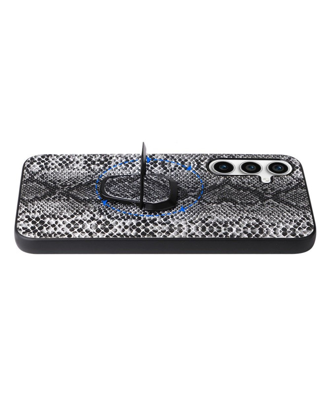 Coque Samsung Galaxy S23 FE effet serpent peau de serpent + anneau