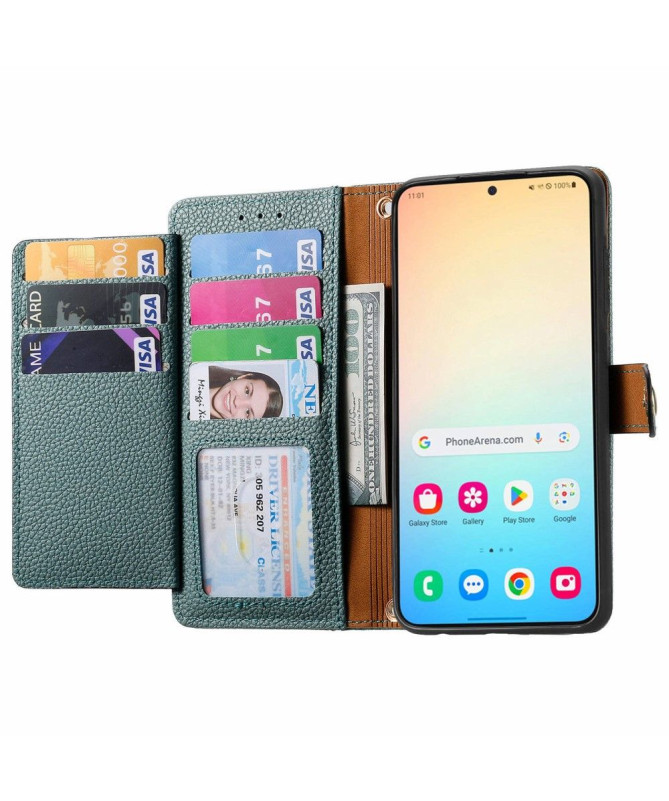 Housse Samsung Galaxy S24 Motif Coeur à Lanière