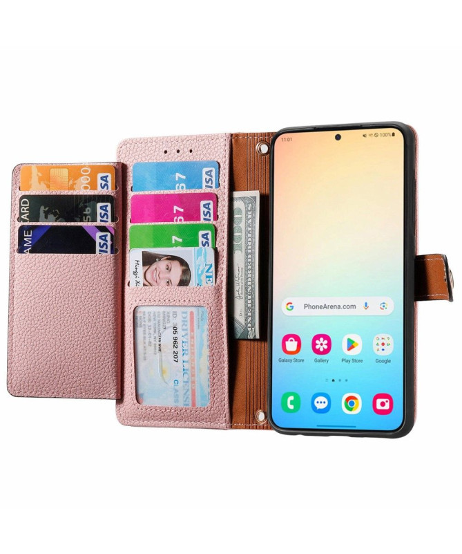 Housse Samsung Galaxy S24 Motif Coeur à Lanière