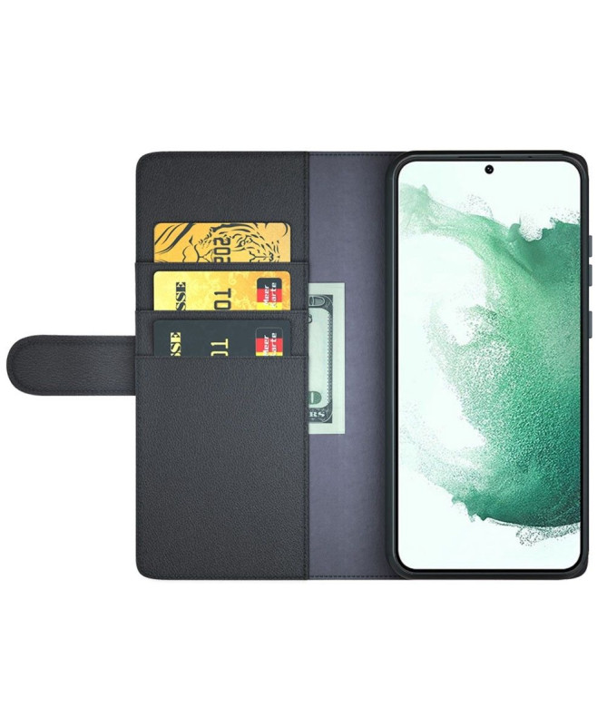 Étui Samsung Galaxy S23 portefeuille en cuir premium