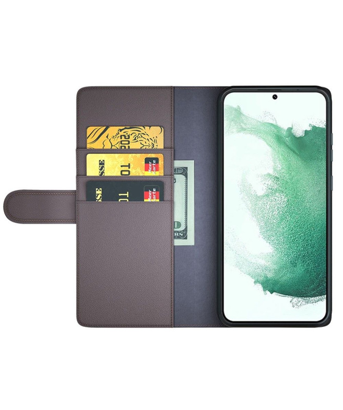 Étui Samsung Galaxy S23 portefeuille en cuir premium