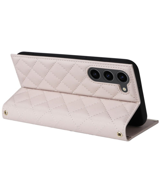 Étui Samsung Galaxy S23 Matelassé, Porte-Monnaie et Bandoulière