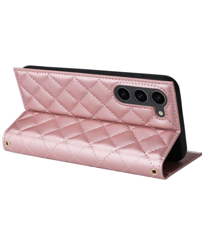Étui Samsung Galaxy S23 Matelassé, Porte-Monnaie et Bandoulière