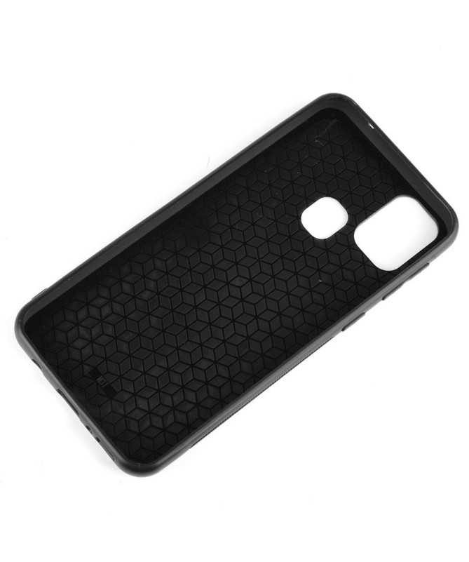 Coque Samsung Galaxy M31 Effet Cuir Coutures