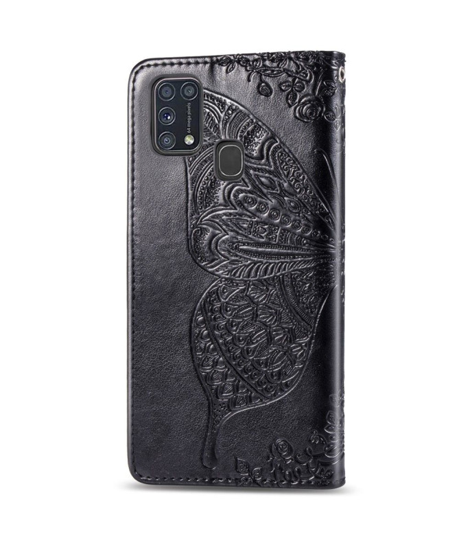 Housse Samsung Galaxy M31 Papillon Relief