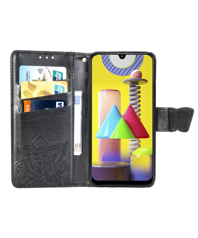 Housse Samsung Galaxy M31 Papillon Relief