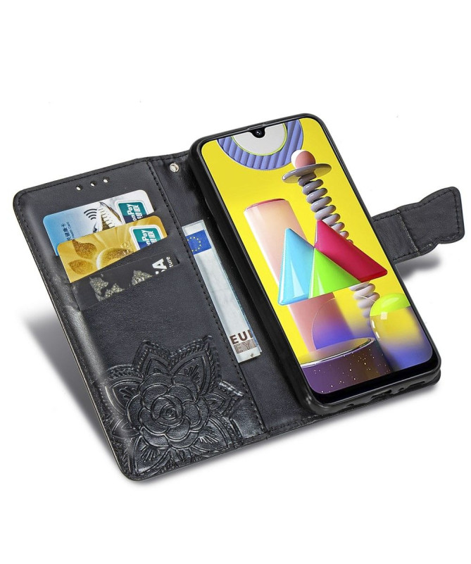 Housse Samsung Galaxy M31 Papillon Relief