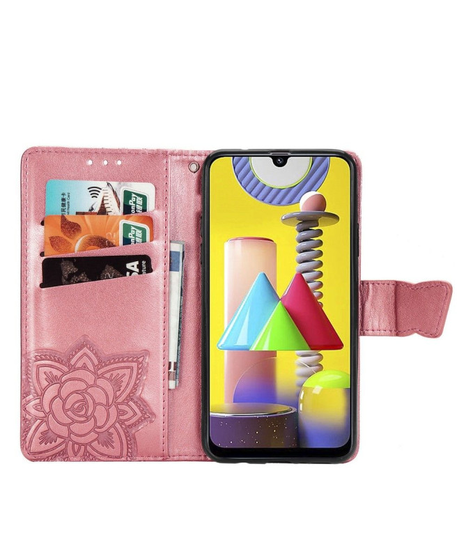 Housse Samsung Galaxy M31 Papillon Relief