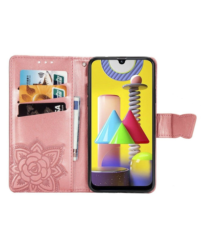 Housse Samsung Galaxy M31 Papillon Relief