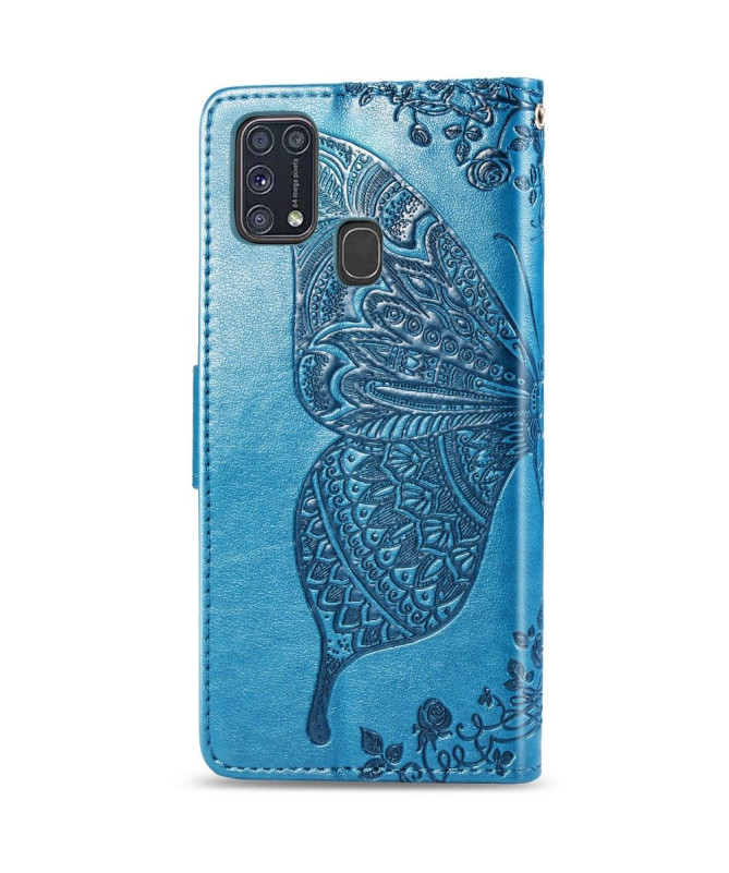 Housse Samsung Galaxy M31 Papillon Relief