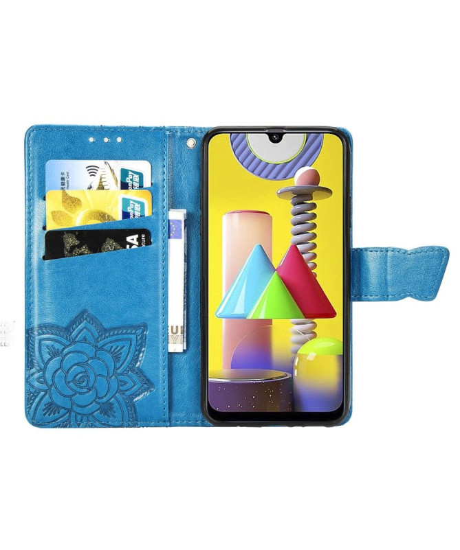 Housse Samsung Galaxy M31 Papillon Relief