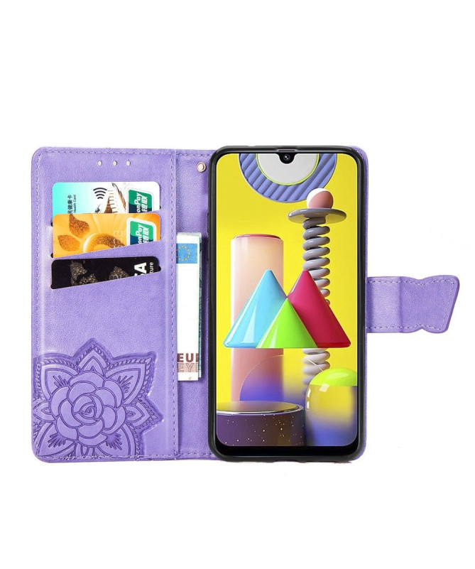 Housse Samsung Galaxy M31 Papillon Relief