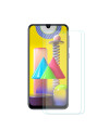 Films en verre trempé pour l'écran du Samsung Galaxy M31 (2 pièces)