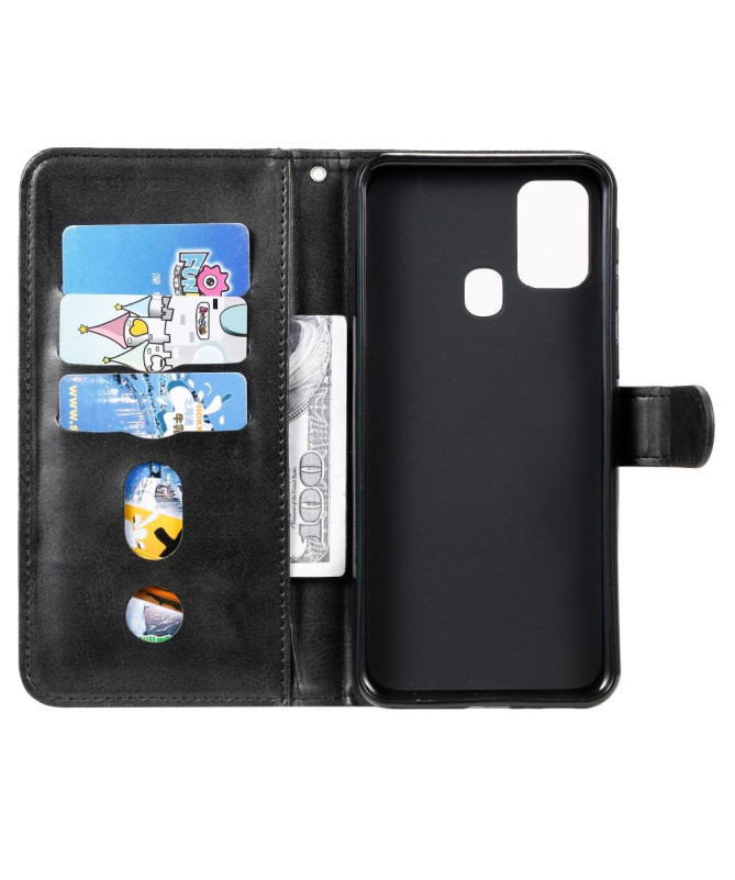 Housse Samsung Galaxy M31 Zipper Pocket Fonction Support