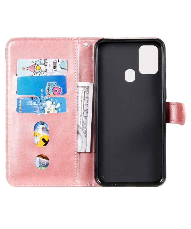 Housse Samsung Galaxy M31 Zipper Pocket Fonction Support