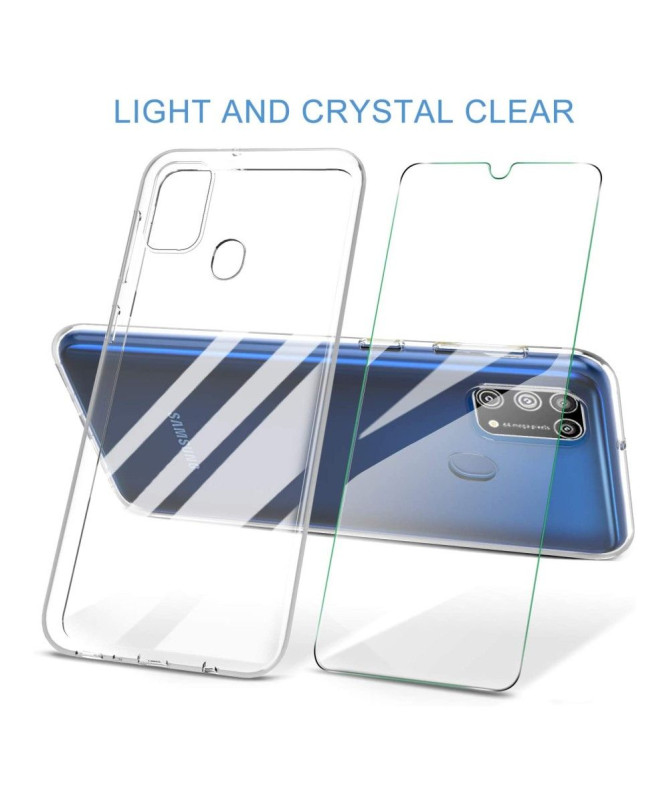 Coque Samsung Galaxy M31 + film protecteur en verre trempé