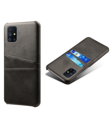 Coque Samsung Galaxy M51 Mélodie Effet Cuir Porte Cartes