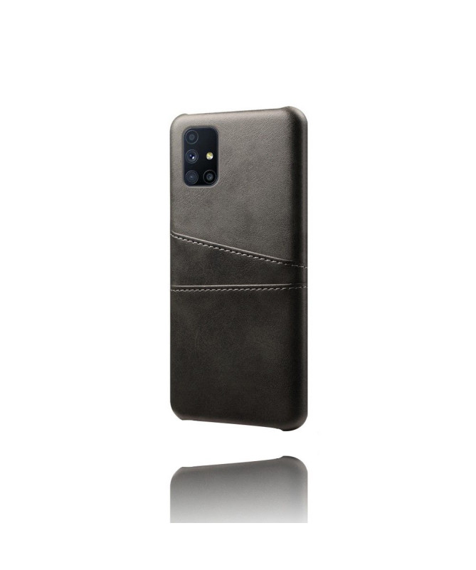 Coque Samsung Galaxy M51 Mélodie Effet Cuir Porte Cartes