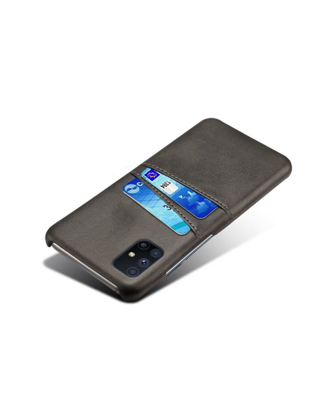 Coque Samsung Galaxy M51 Mélodie Effet Cuir Porte Cartes