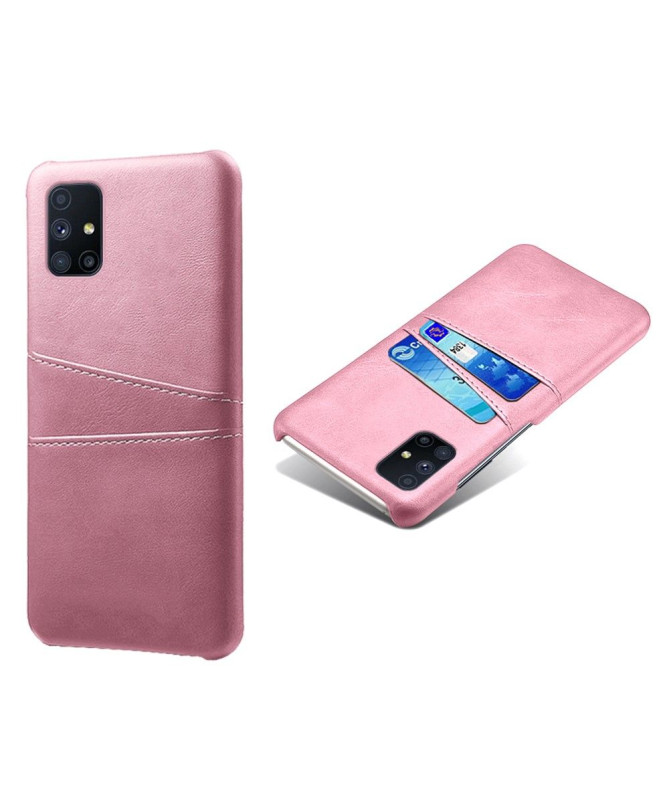 Coque Samsung Galaxy M51 Mélodie Effet Cuir Porte Cartes