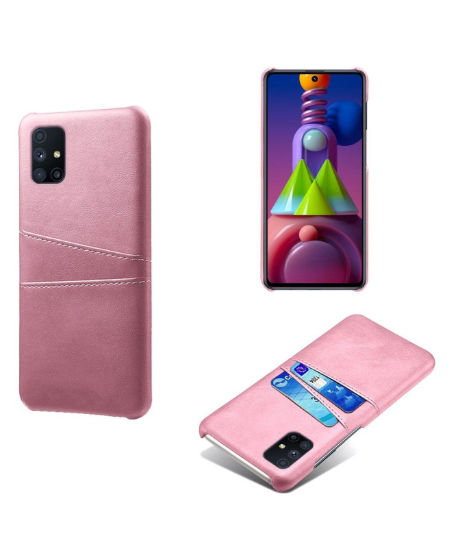 Coque Samsung Galaxy M51 Mélodie Effet Cuir Porte Cartes