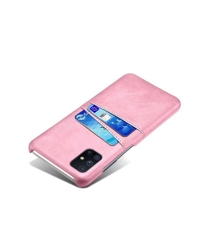 Coque Samsung Galaxy M51 Mélodie Effet Cuir Porte Cartes