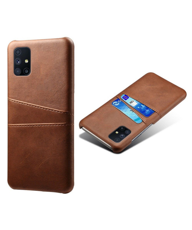 Coque Samsung Galaxy M51 Mélodie Effet Cuir Porte Cartes