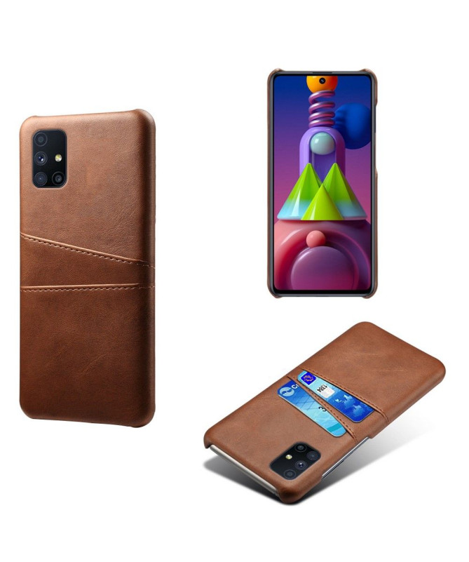 Coque Samsung Galaxy M51 Mélodie Effet Cuir Porte Cartes