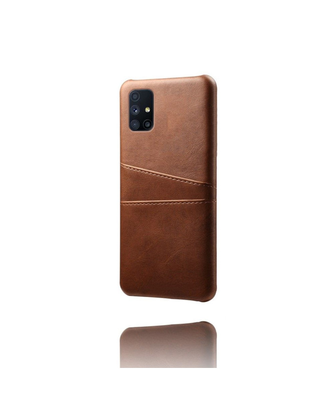 Coque Samsung Galaxy M51 Mélodie Effet Cuir Porte Cartes