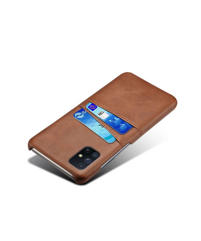 Coque Samsung Galaxy M51 Mélodie Effet Cuir Porte Cartes