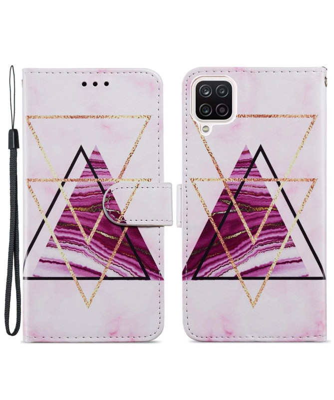 Housse Samsung Galaxy A12 / M12 Design Triangles