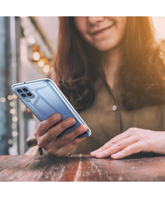 Samsung Galaxy M32 - Coque + protection d'écran en verre trempé