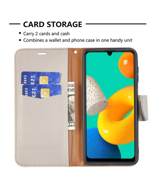 Housse Samsung Galaxy M32 MARTA simili cuir grainé