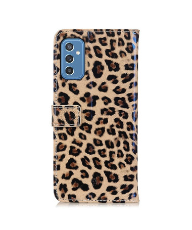 Housse Samsung Galaxy M52 5G Simili Cuir Style Léopard