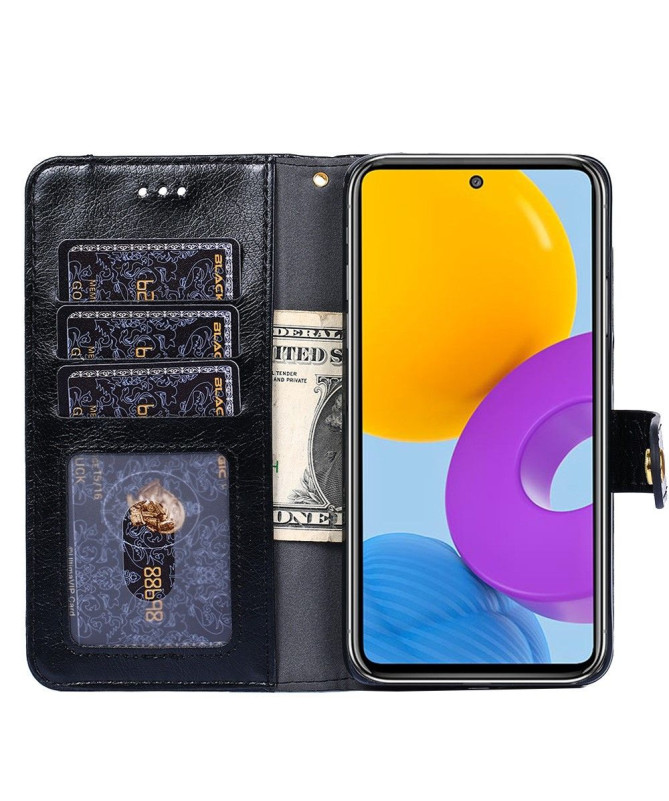 Housse Samsung Galaxy M52 5G Porte-monnaie simili cuir