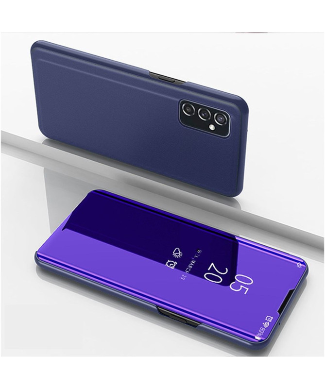 Coque Samsung Galaxy M52 5G avec rabat effet miroir